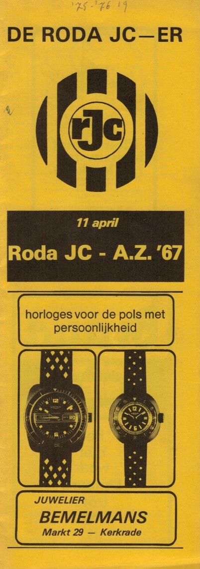 AZ Programma 11-apr-1976 Roda uit